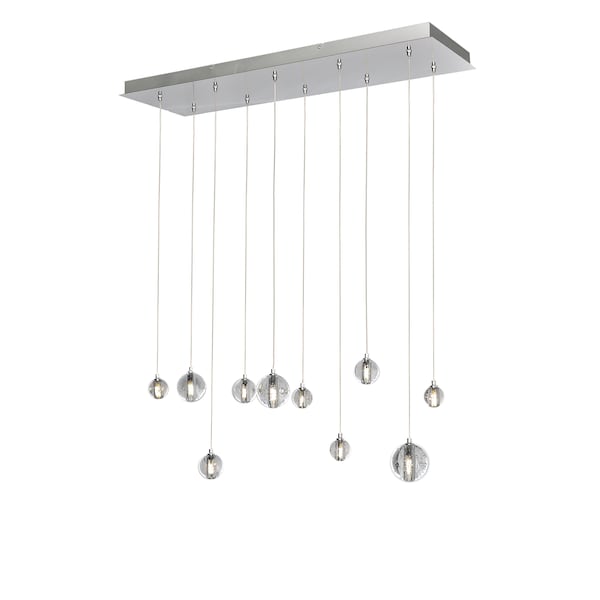 Et2 Harmony 10-Light 11" Wide Polished Chrome Linear Pendant E24507-91PC - main
